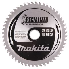 Makita Zubehör B-47189 Sägeblatt 150x20x52 für Aluminium, Kupfer, Messing, Bronze, Nichteisenmetalle, Trespa und Kunststoff