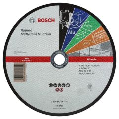 Bosch Blau Zubehör 2608602767 Trennscheibe gerade Rapido Multi Construction ACS 46 V BF, 230 mm, 1,9 mm