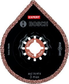 Bosch Blau Zubehör 2608900042 Expert 3 max AVZ 70 RT4 Platte zum Entfernen von Fugen für Multifunktionswerkzeuge, 70 mm, 10 Stück