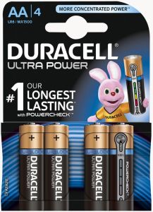 Duracell D002562 Alkaline Ultra Power AA 4 Stk.
