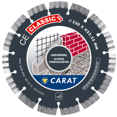 Carat CEC1153000 Diamanttrennscheibe Universal CE Classic 115 x 22,23