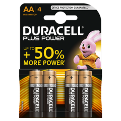 Duracell D140851 Batterien Alkaline Plus Power AA 4 Stck.