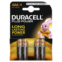 D141117 Batterien Alkaline Plus Power AAA 4 Stck.
