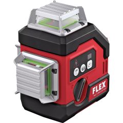 Flex-tools 490261 ALC 3/360-G/R 10.8 360° Kreuzlinienlaser mit Empfängermodus ohne Batterien und Ladegerät