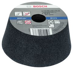 Bosch Blau Zubehör 1608600240 Schleiftopf, konisch-Stein/Beton 90 mm, 110 mm, 55 mm, 30