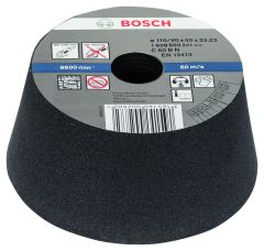 Bosch Blau Zubehör 1608600241 Schleiftopf, konisch-Stein/Beton 90 mm, 110 mm, 55 mm, 54