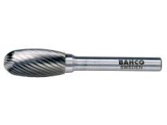 Bahco E1018M06X 10 mm x 18 mm Rotorfräser aus Hartmetall für Metall, Tropfenform, mittlerer X-Schnitt 20/10 TPI 6 mm