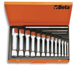 Beta 009300098 9300098 930/C13 13-teiliges Set von Sechskant- und Hochleistungs-Rohrschlüsseln (Art. 930) im Karton