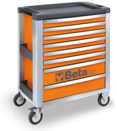 039000041 C39-8/O Werkzeugwagen mit 8 Schubladen Orange