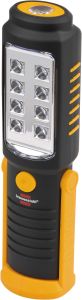 Brennenstuhl 1175410010 SMD LED-Universalleuchte HL DB 81 M1H1 250lm + zusätzlich 100lm als Spot mit Haken, Überrollbügel und Magnet
