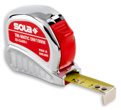 Sola 50023301 Taschenrollbandmaß TRI-MATIC L.5m B.19mm gelb