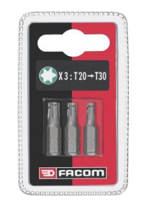 Facom EX12.J3 Schraubenbits 1/4 Torx® T20-25-30 3-tlg.