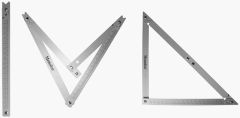 Memo MVH1200 klappbarer Aluminium-Bauwinkel, 122x122x172cm, 45° und 90°, in Nylon Etui