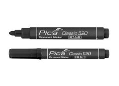 Pica PI52046 Pica 520/46 Permanent Marker 1-4mm rund schwarz, 10 Stück