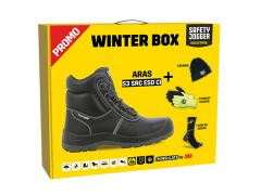 Safety Jogger PROMOARAS Winterbox ARAS Hohe Sicherheitsschuhe, Mütze, Handschuhe und Socken