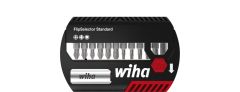 Wiha 39060 Bit Set FlipSelector Standard 25 mm Phillips, Pozidriv, TORX® 13-tlg. 1/4" mit Gürtelclip in Blister