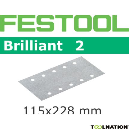 Festool Accessoires 492825 Schuurstroken Brilliant 2 STF 115x228 P100 BR2/100 - 1