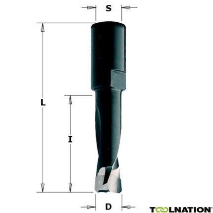 CMT 380.040.11 Spezial-Dübelbohrer für Festool - Domino® 4mm, Schaft 6x0,75 - 1