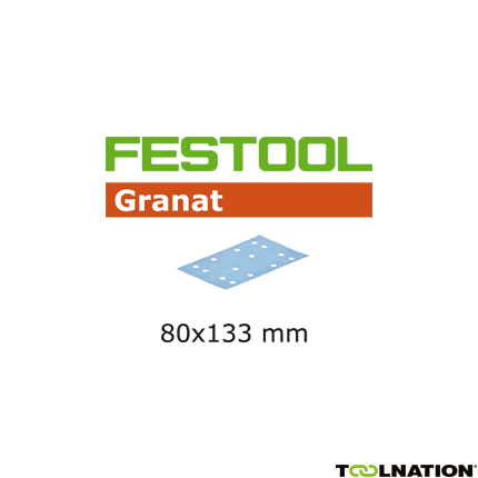 Festool Accessoires 497129 Schuurstroken Granat STF 80x133 P120 GR/10 - 1