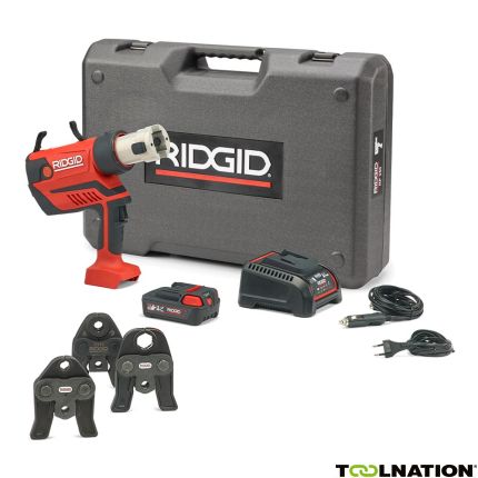 Ridgid 67093 RP350-B Kit Standard 12 - 108 mm Presswerkzeug 18 Volt 2.5 Ah Li-ion + Backen V 15-18-22 - 5