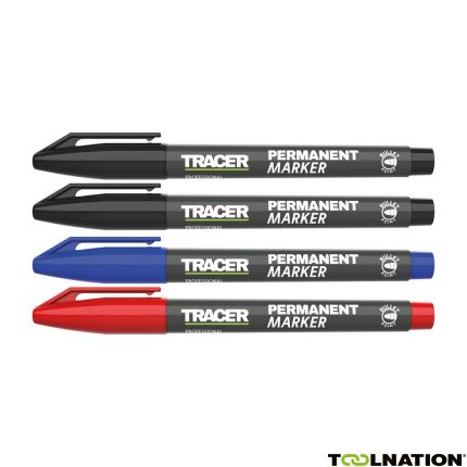 Tracer APMK1 Permanent Marker Set Black/Blue/Red - 2