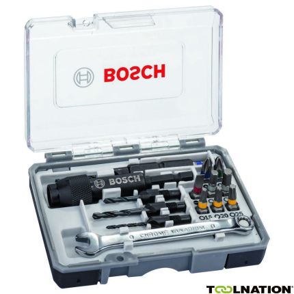 Bosch Blau Zubehör 2607002786 Schrauberbit-Set Drill&Drive 20-teilig - 1