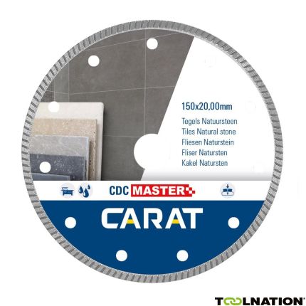 Carat CDCM150200 Diamantzaagblad TEGELS / NATUURSTEEN CDC MASTER 150x20,0MM - 1