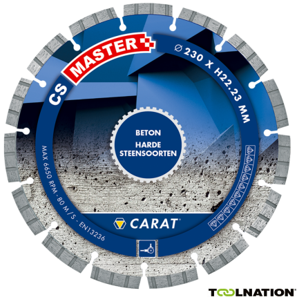 Carat CSM4004000 Diamanttrennscheibe BETON CS MASTER, 400x25,4 MM - 1