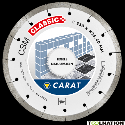 Carat CSMC350400 Diamantzaagblad TEGELS CSM CLASSIC 350x25,4MM - 1
