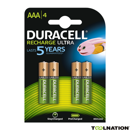 Duracell D203822 Wiederaufladbare Batterien Ultra Precharged AAA 4pcs. - 1
