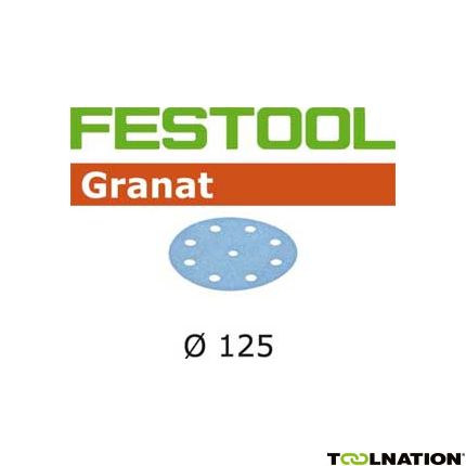 Festool Accessoires 497166 Schuurschijven Granat STF D125/90 P60 GR/50 - 1