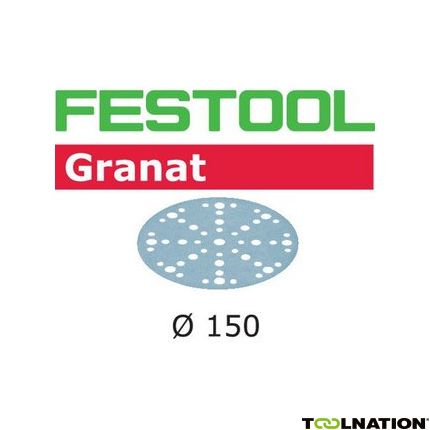 Festool Accessoires 575161 Schuurschijven Granat STF D150/48 P60 GR/50 - 1