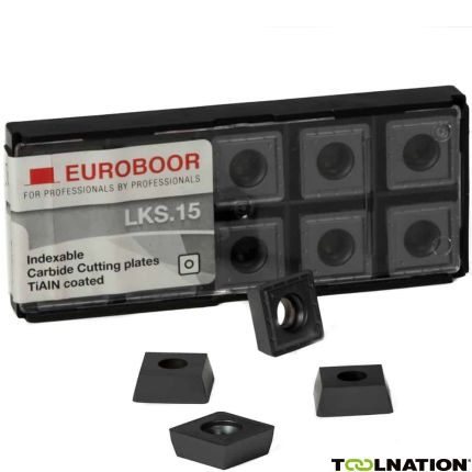 Euroboor LKS.15 Hartmetall-Wendeschneidplatten zu B60(S) Kantenentgrater 10 Stück - 1