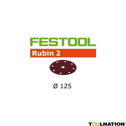 Festool Accessoires 499108 Schuurschijven Rubin 2 STF D125/90 P220 RU/10 - 1