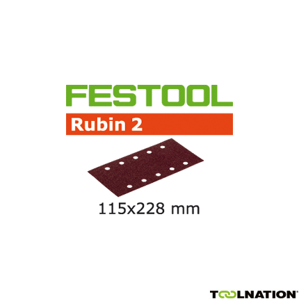 Festool Accessoires 499033 Schuurstroken Rubin 2 STF 115x228/10 P100 RU/50 - 1