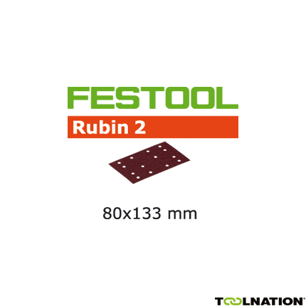 Festool Accessoires 499046 Schuurstroken Rubin 2 STF 80x133/14 P40 RU/50 - 1
