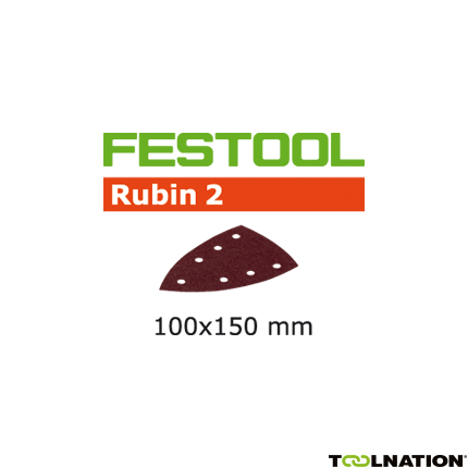Festool Accessoires 499134 Schuurbladen Rubin 2 STF Delta/100x150/7 P60 RU/50 - 1