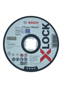Bosch Blau Zubehör 2608619264 X-LOCK Expert for Inox+Metal 125 x 1 x 22,23 Trennscheibe gerade AS 60 T INOX BF, 125 mm, 1,0 mm