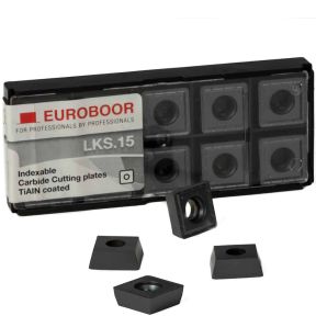 Euroboor LKS.15 Hartmetall-Wendeschneidplatten zu B60(S) Kantenentgrater 10 Stück