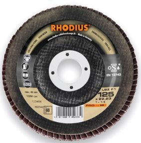 Rhodius 202689 LSZ F1 Lamellenschijf Staal/Inox 115 x 22,23 mm K120