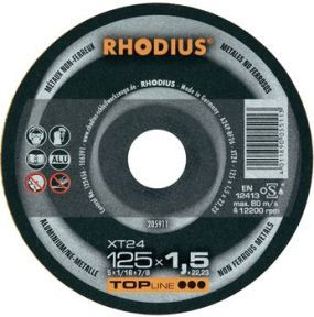 Rhodius 205910 XT24 Trennscheibe dünn Aluminium 115 x 1.5 x 22,23 mm