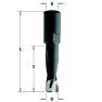 CMT 380.081.11 Spezialbohrer für Festool - Domino® 8mm, Schaft 8x1 - 1