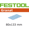 Festool Accessoires 497129 Schuurstroken Granat STF 80x133 P120 GR/10 - 1