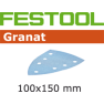 Festool 577539 Schuurbladen Granat STF DELTA/7 P80 GR/10 - 1