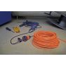 Brennenstuhl ProfessionalLINE 9162100200 professionalLINE Verlängerungskabel IP44, 10m Kabel in orange H07BQ-F 3G2,5, BGI 608 - 2