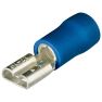 Knipex 9799030 Flachsteckhülsen 100 Stück Kabel 1,5-2,5 mm2 (Blau) - 1
