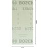 Bosch Blau Zubehör 2608900757 Expert M480 Schleifnetz für Schwingschleifer, 93 x 186 mm, G 220, 50-tlg. - 4