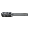 Bahco C1225C08 12 mm x 25 mm Rotorfräser aus Hartmetall für Metall, Kugelzylinderform, grob 16 TPI 8 mm - 1