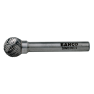 Bahco D0303M03X 3 mm x 3 mm Rotorfräser aus Hartmetall für Metall, mittlerer X-Schnitt 14/7 TPI 3 mm - 1