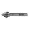 Bahco J0604F06 6 mm x 4 mm Rotorfräser aus Hartmetall für Metall, Spitzkegelform 60°, fein 24 TPI 6 mm - 1